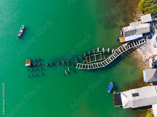 Aerial view of Koh Phitak or Phithak island in Chumphon, Thailand photo