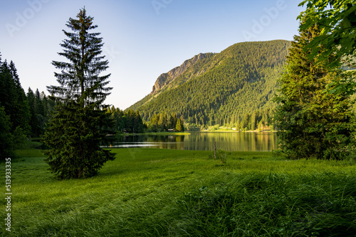 A sunset view to the Spitzingsee