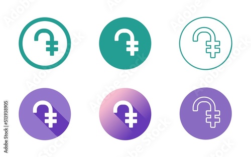 Armenian Dram Symbol Icon Set
