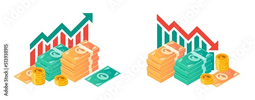 Armenian Dram Fluctuation with Money Bundle Illustrations