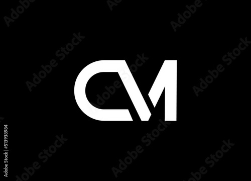 cm capital logo. letter cm capital business for company