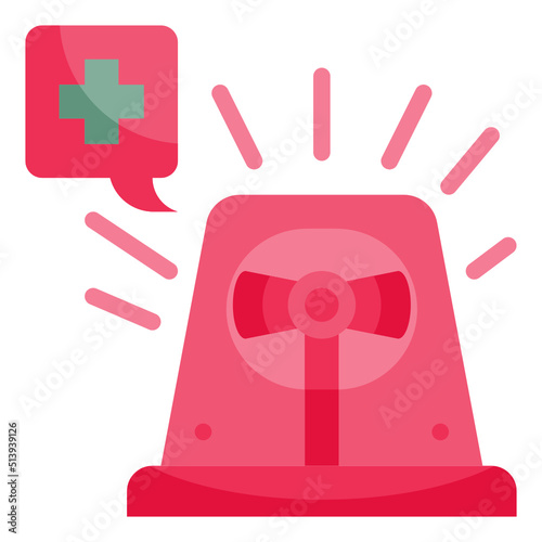 siren flat icon