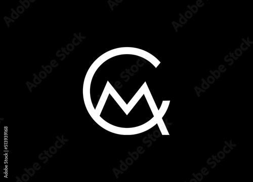 cm capital logo. letter cm capital business for company