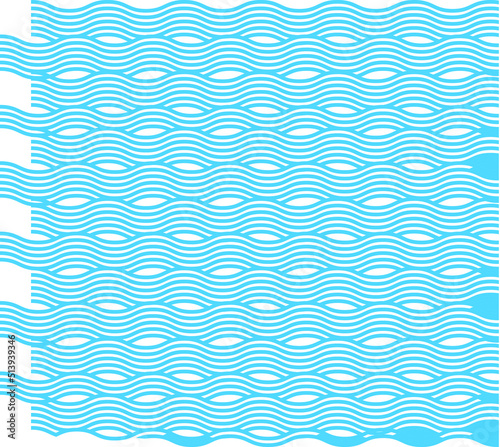Seamless blue ocean wave texture background