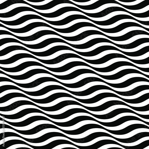 Seamless wave ripple pattern vector background