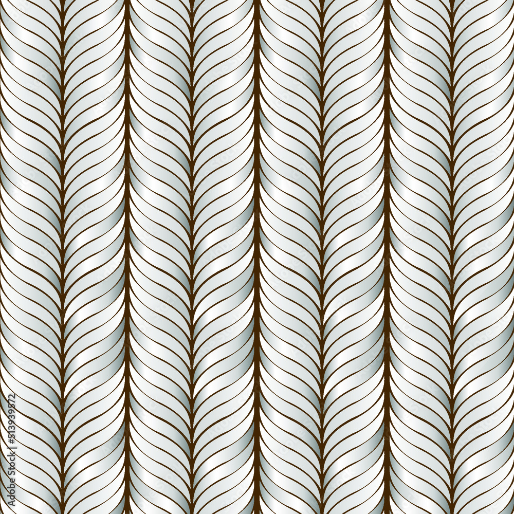 Obraz premium Seamless abstract wave element vector background