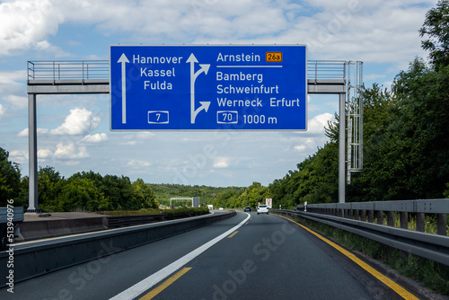 Autobahnkreuz Schweinfurt-Werneck (A7-A70)