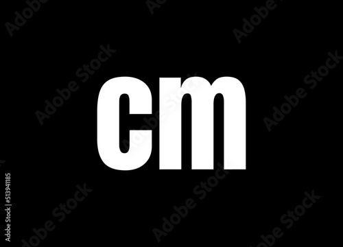 cm capital logo. letter cm capital business for company