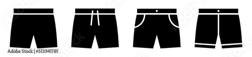 Pants icon. Short pants icon, vector illustration