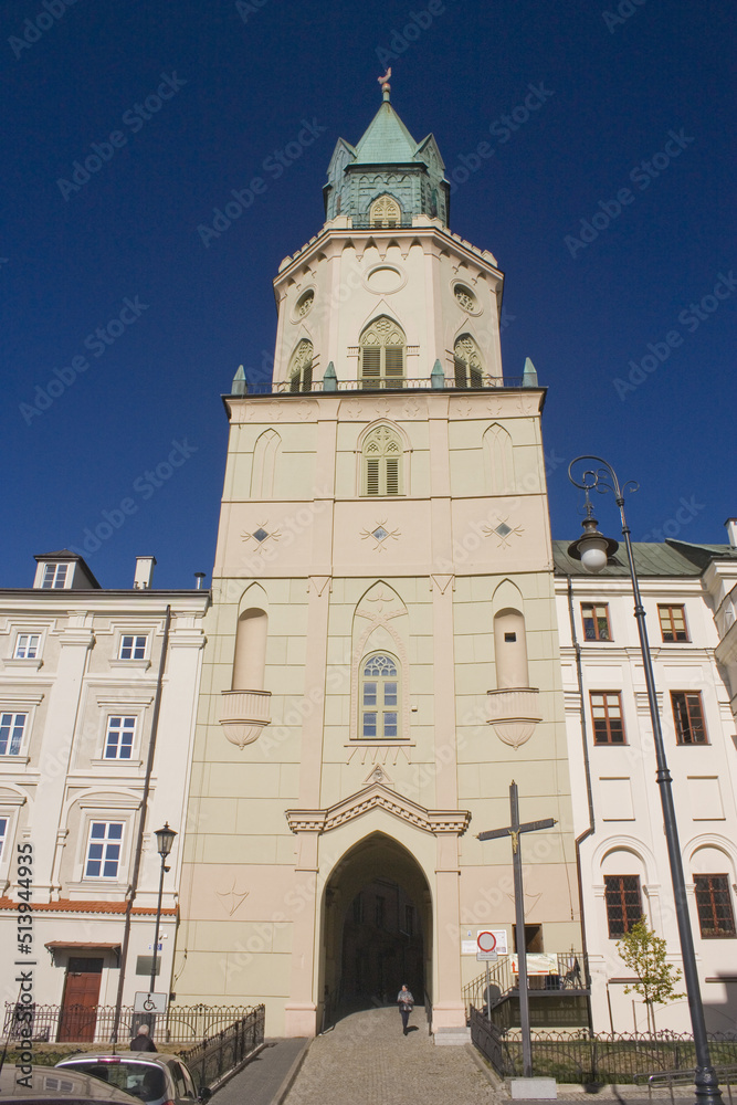 Trinitarian Tower in Old Town of Lublin, Poland	
