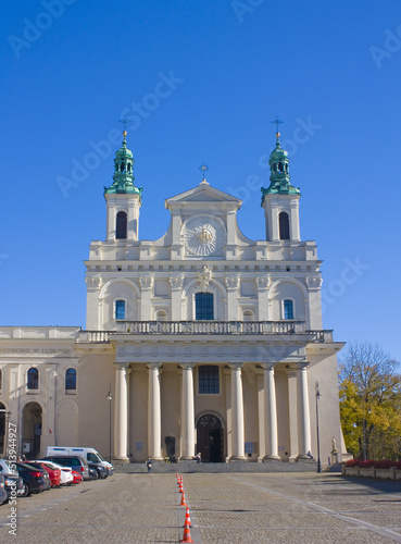 Cathedral of Saint John Baptist and Saint John Evangelist in Old Town in Lublin, Poland