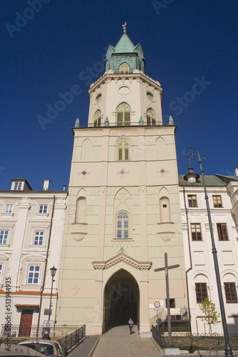 Trinitarian Tower in Old Town of Lublin, Poland 
