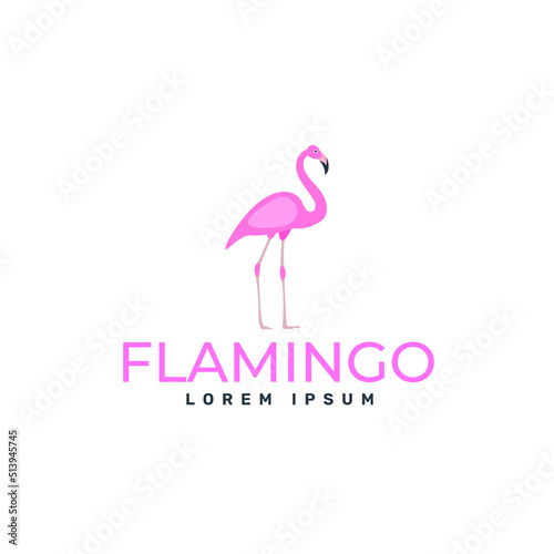 flamingo logo template