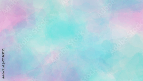 Abstract Drawing Multicolor Watercolor Paint Texture Background