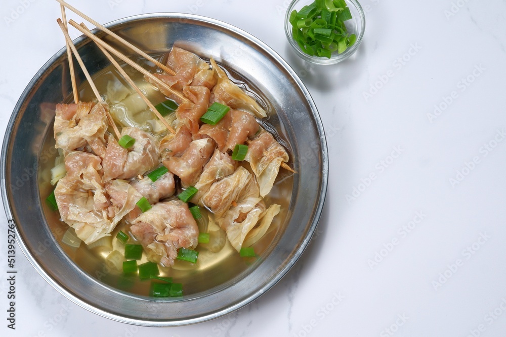 odeng or Eomuk Guk- korean fish cake.popular street foods style odeng or Eomuk Guk- korean fish cake.popular street foods style