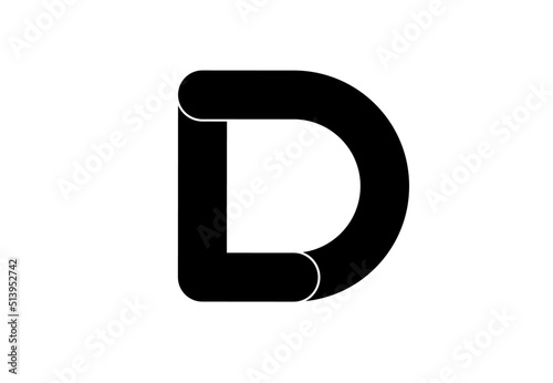 ld dl l d initial letter logo photo