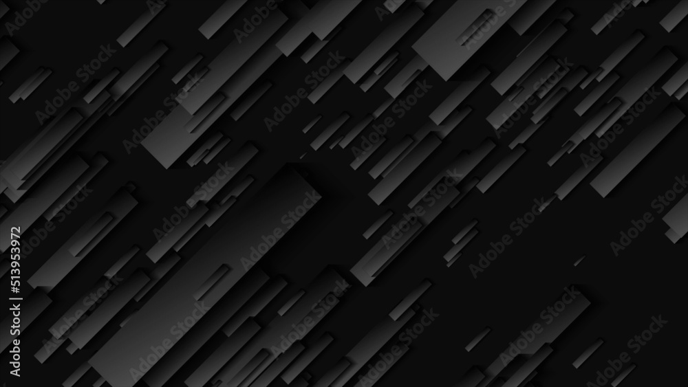 Abstract black hi-tech geometric shapes background