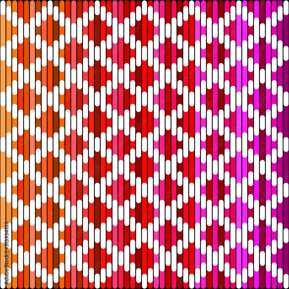 Seamless ethnic red and white ikat pattern. Seamless ethnic red and white ikat pattern.