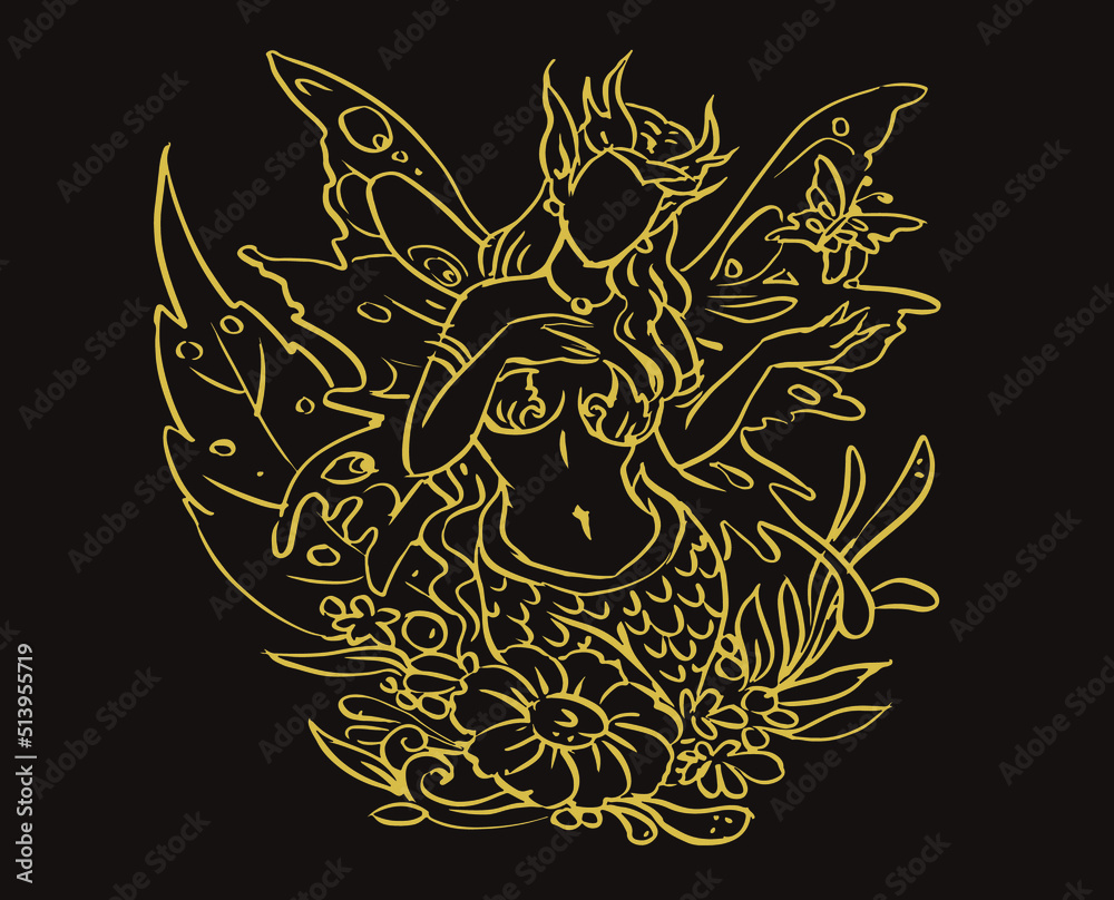abstract fairy and floral design vector for card decoration illustration background abstract fairy and floral design vector for card decoration illustration background