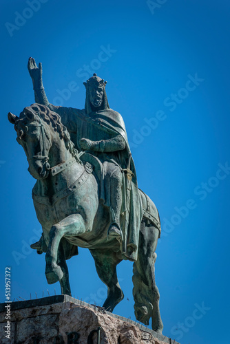 Canvas Print Estatua de Jaime I el Conquistador (Palma de Mallorca)