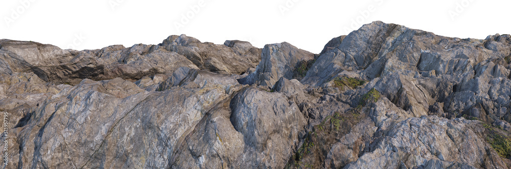 3D render stone surface with white background 3D render stone surface with white background