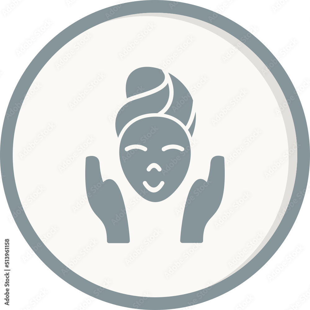 Fototapeta premium Facial treatment Icon
