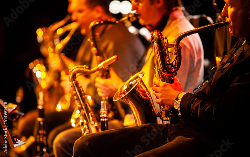Obraz na płótnie Big Band: the sax section