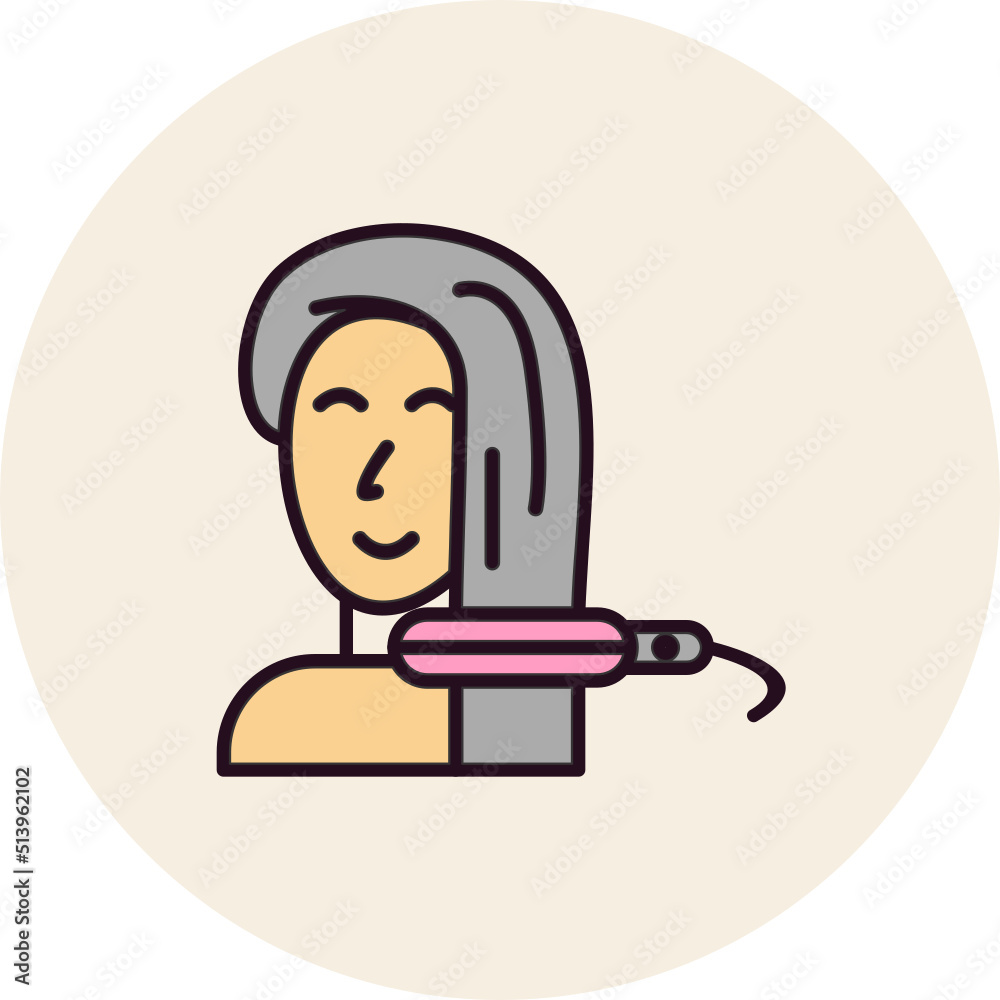 Hair strsightener Icon Hair strsightener Icon