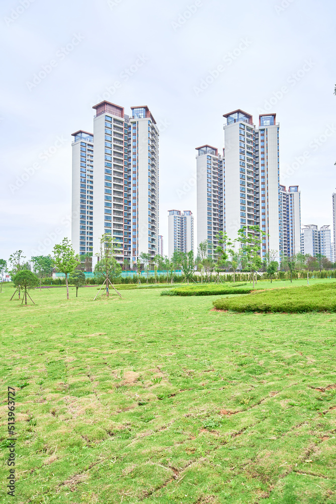 Obraz premium Vacant buildings in Chengdu, Sichuan, China