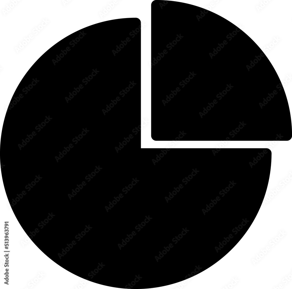 Pie Chart Icon Vector illustration on white background.eps Pie Chart Icon Vector illustration on white background.eps