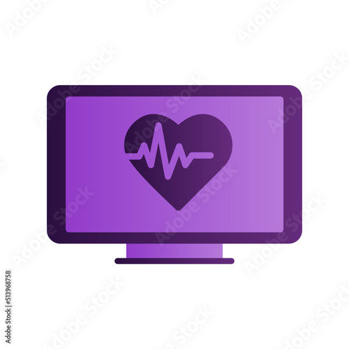 Heart monitoring Icon