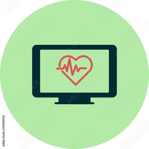 Heart monitoring Icon
