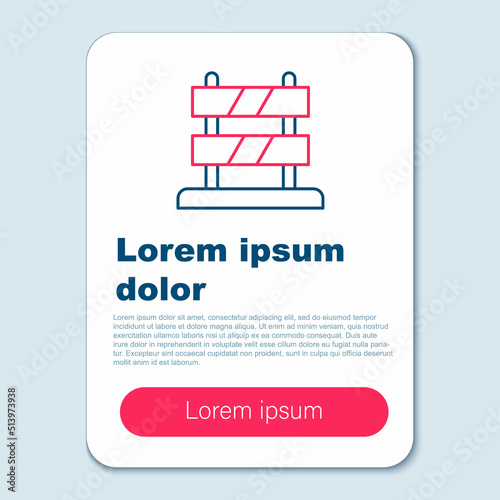 Line End of railway tracks icon isolated on grey background. Stop sign. Railroad buffer end to destination. Colorful outline concept. Vector