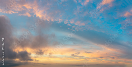 Fantastic thunderclouds at sunrise © StepStock