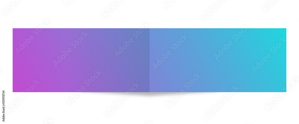 gradient folded rectangle banner
