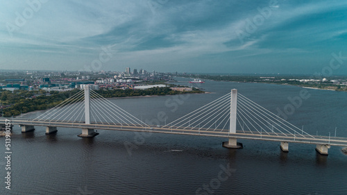 Hanging bridge connects Dar es salaam city