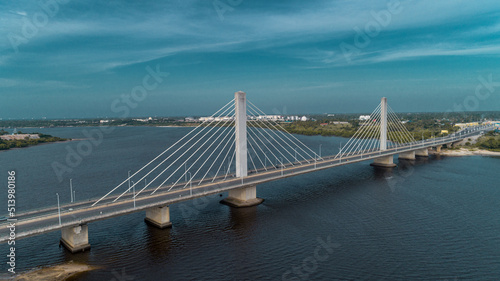 Hanging bridge connects Dar es salaam city