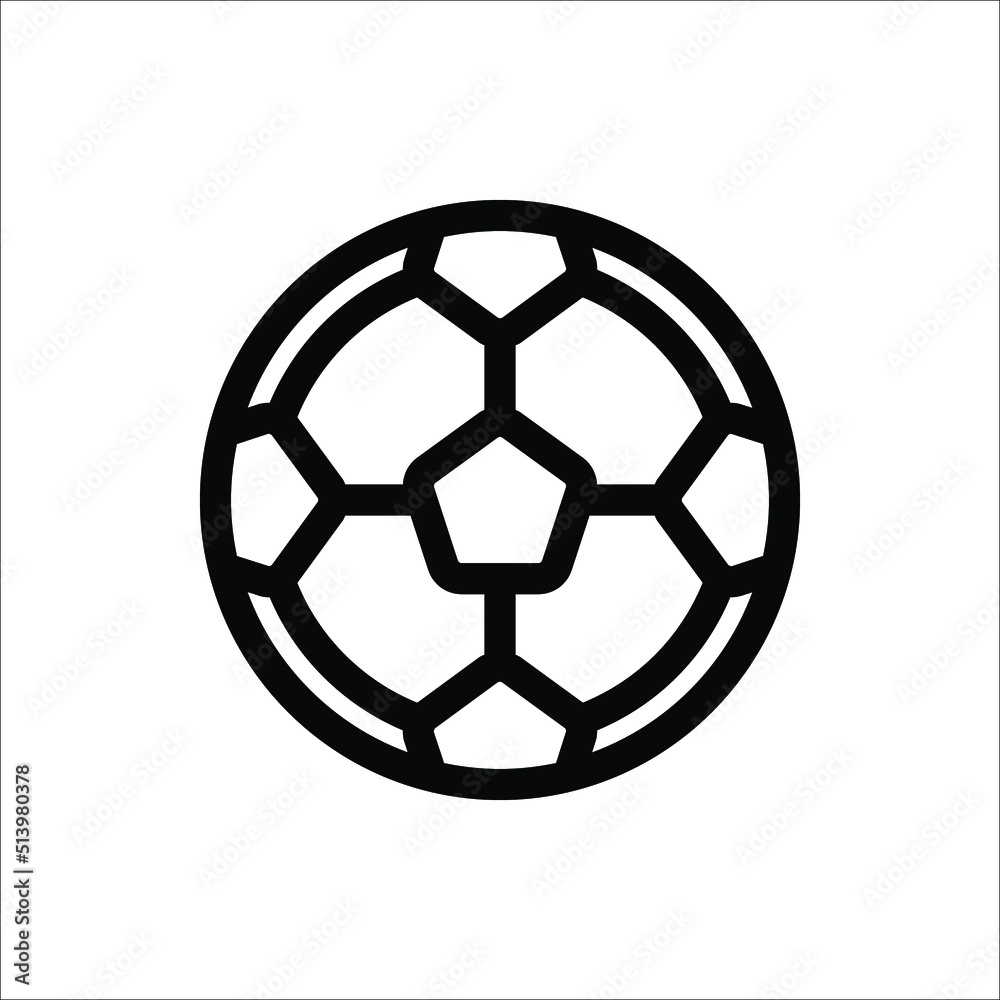 Football icon vector on white background Football icon vector on white background