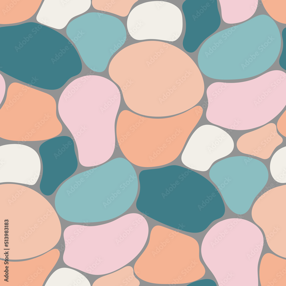 vector abstract pattern with spots, stones pattern, Abstract spotted seamless pattern