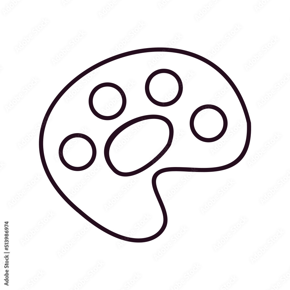 Fototapeta premium Palette Icon