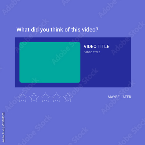 Vector Illustration reviewing video content.