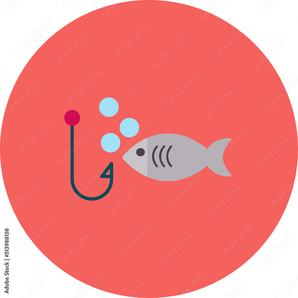 Obraz premium Fish hook Icon