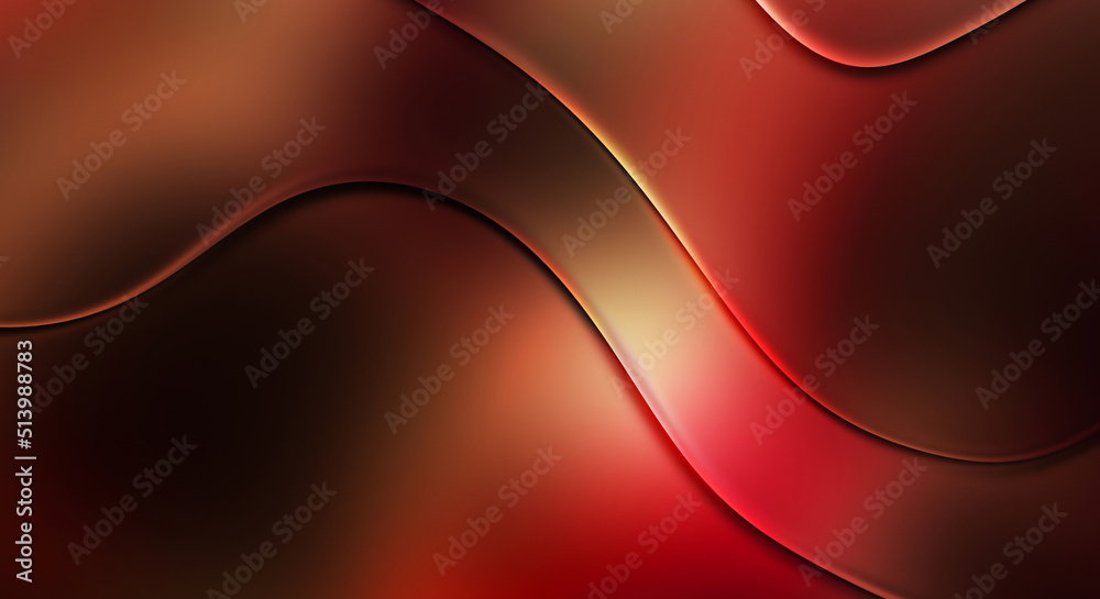 Obraz premium Abstract pattern glossy color background. Vibrant colorful wavy texture wall. Creative and beautiful wallpaper.