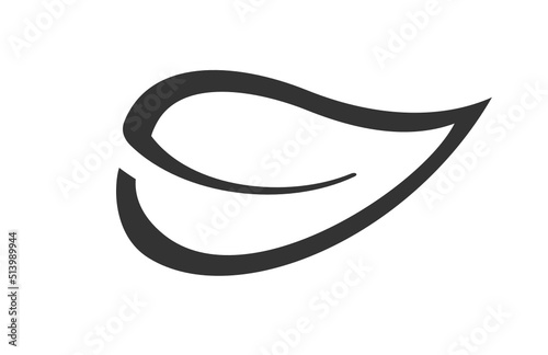 feuille végétal vecteur logo