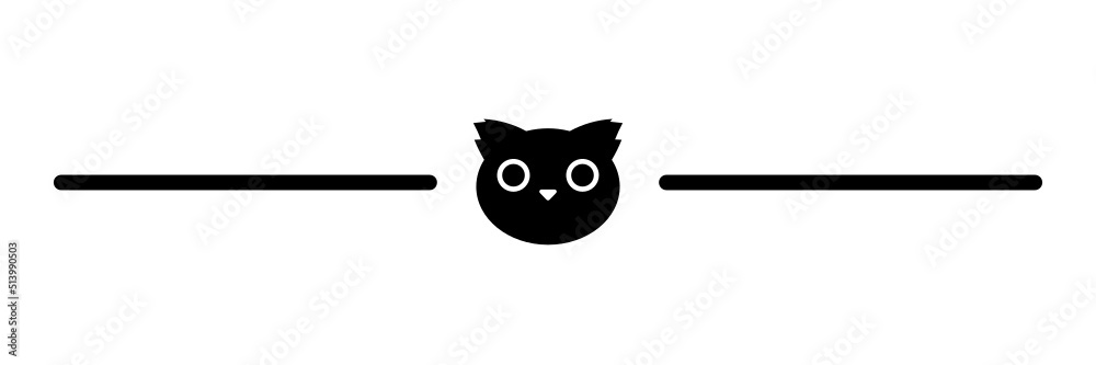 cat border line cat border line