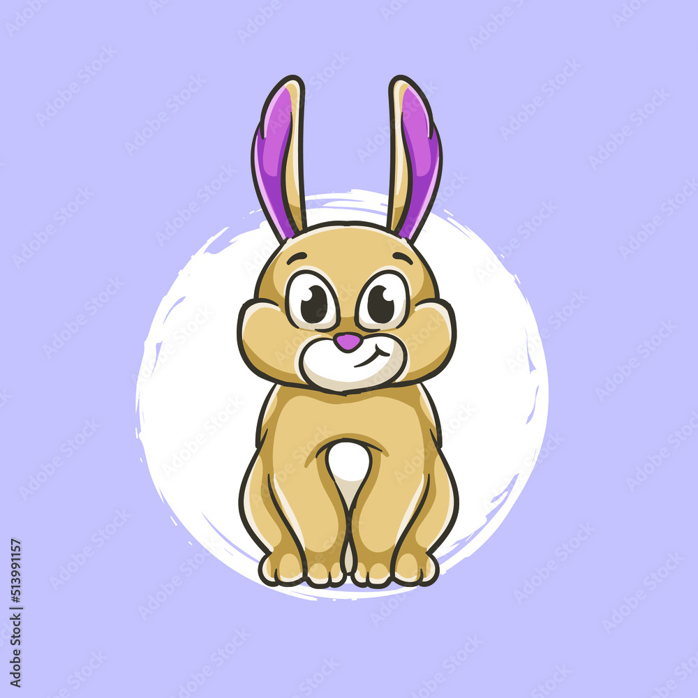 Obraz premium Sitting Bunny Icon