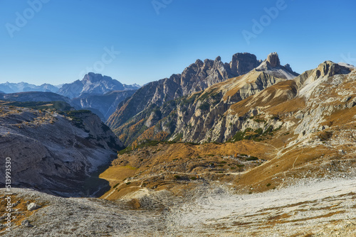 landscape at Tre Cime di Lavaredo in the Italian Alps © Ryzhkov Oleksandr