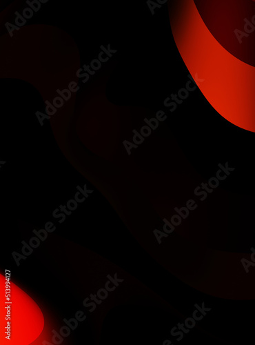 Fluid abstract background with colorful gradient. 2D illustration of modern movement.