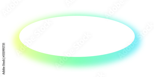 neon gradient oval