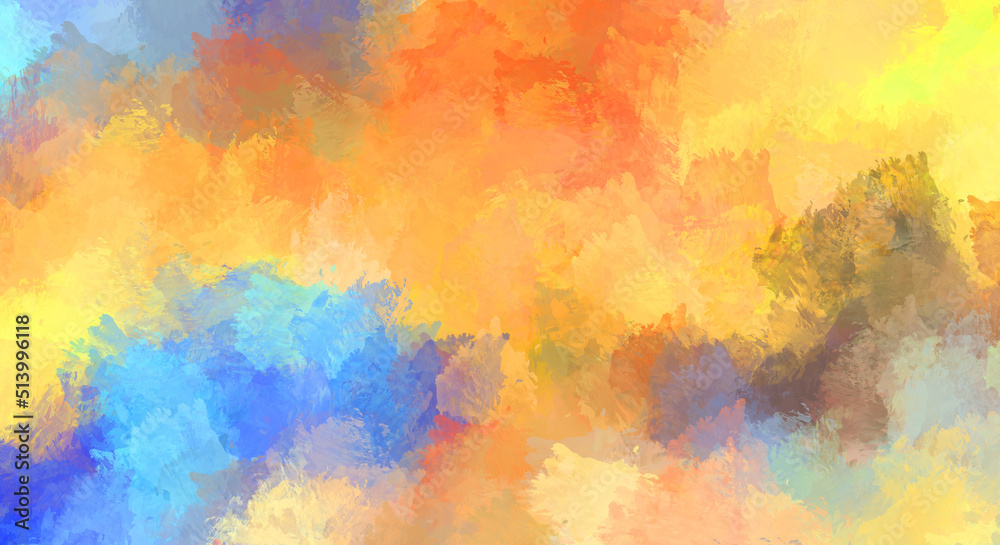 Fototapeta premium Artistic vibrant and colorful wallpaper.Brushed Painted Abstract Background. Brush stroked painting.